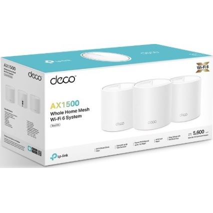 TP-Link - Kit mesh Wi‑Fi 6 Deco X10, 3 buc. pentru întreaga locuință