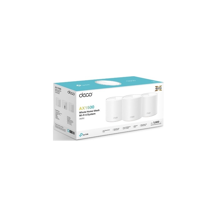TP-Link - Kit mesh Wi‑Fi 6 Deco X10, 3 buc. pentru întreaga locuință