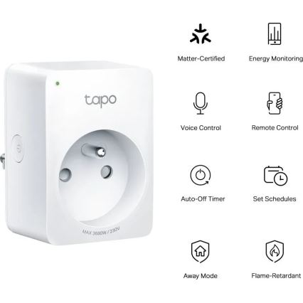 TP-Link - Priză inteligentă E MATTER 3680W Wi-Fi
