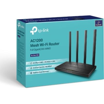 TP-Link - Router Wi-Fi Archer C6 V3.2, gigabit cu MU-MIMO