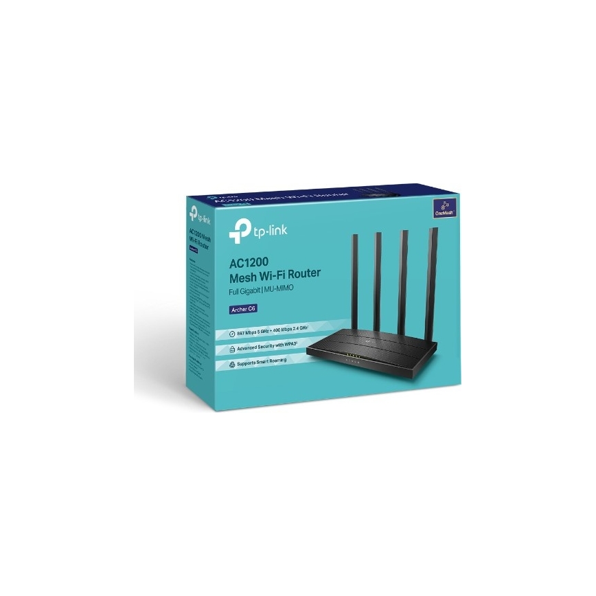 TP-Link - Router Wi-Fi Archer C6 V3.2, gigabit cu MU-MIMO
