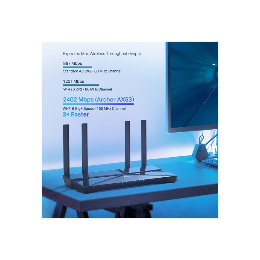 TP-Link - Router Wi‑Fi 6 gigabit dual-band
