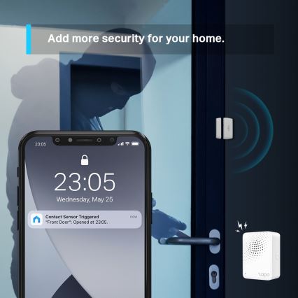 TP-Link - Senzor de contact inteligent, 1x CR2032, Wi-Fi