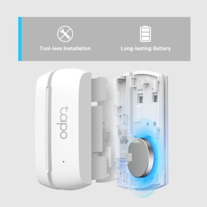 TP-Link - Senzor de contact inteligent, 1x CR2032, Wi-Fi