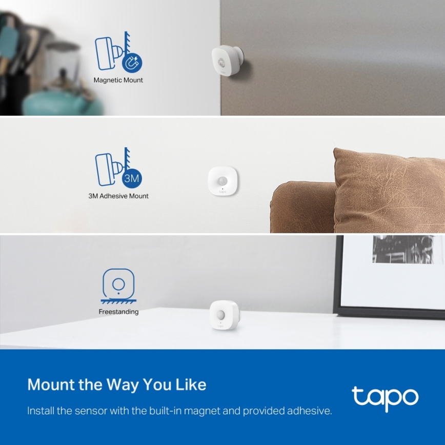 TP-Link - Senzor de mișcare inteligent, 1x CR2450, Wi-Fi