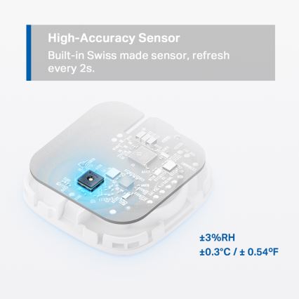 TP-Link - Senzor inteligent de temperatură și umiditate, alimentat de 1xCR2450, Wi‑Fi
