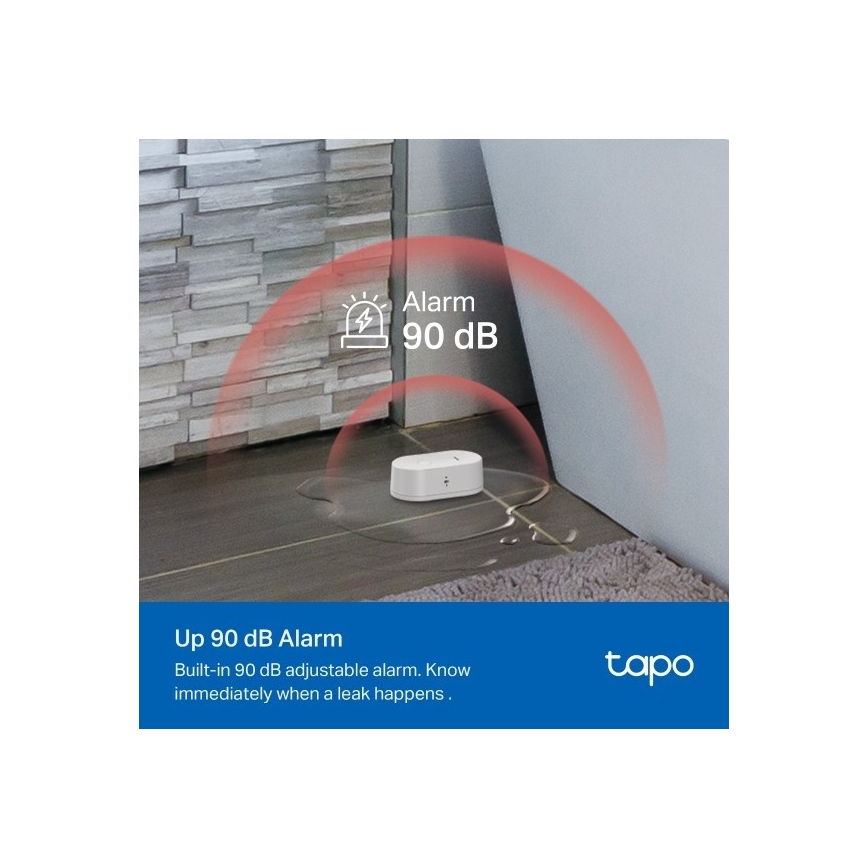 TP-Link Senzor inteligent pentru scurgeri de apă, alimentat cu 2 baterii AAA