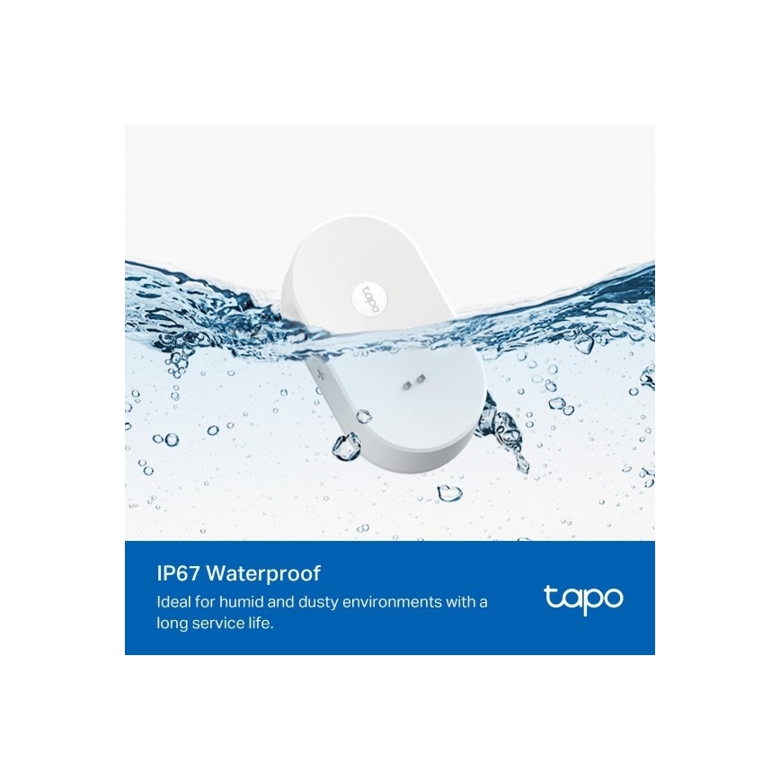 TP-Link Senzor inteligent pentru scurgeri de apă, alimentat cu 2 baterii AAA