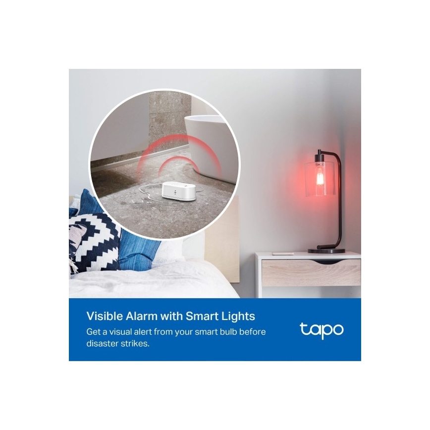 TP-Link Senzor inteligent pentru scurgeri de apă, alimentat cu 2 baterii AAA