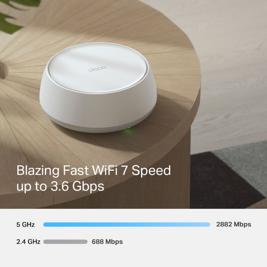 TP-Link - Set de 3 Deco BE22, sistem mesh Wi-Fi 7 pentru întreaga locuință