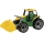 Tractor cu cupă, 65 cm, verde/galben