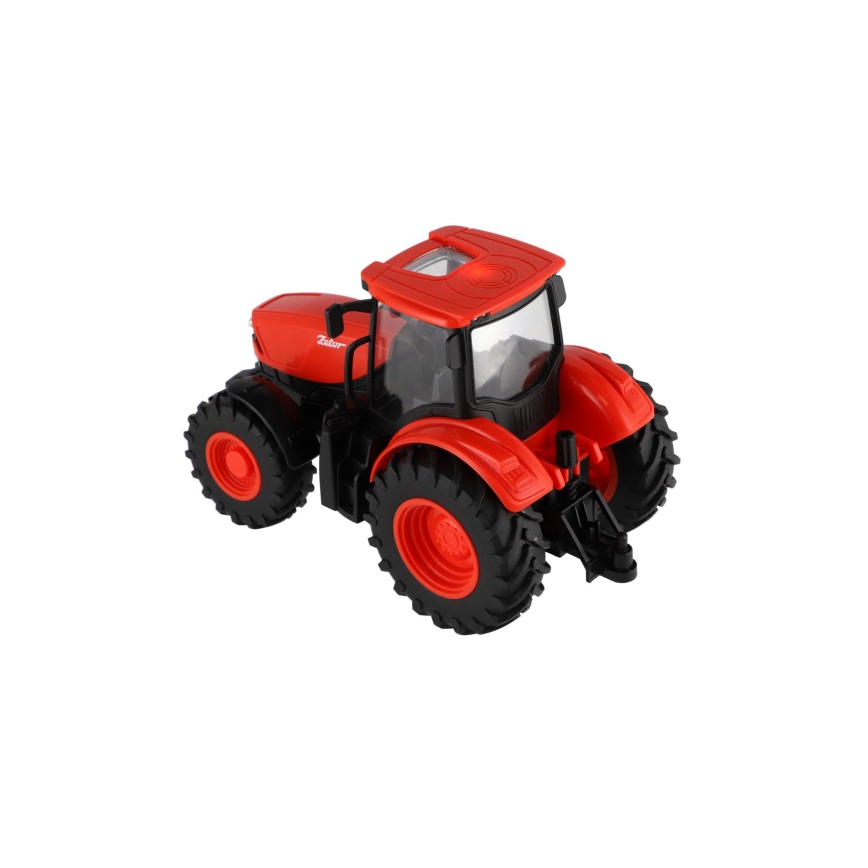Tractor Zetor cu remorcă — telecomandă, funcționează cu 2 baterii AA