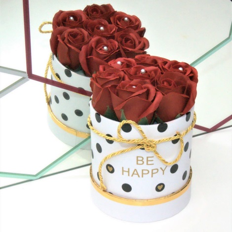 Trandafiri din săpun BE HAPPY