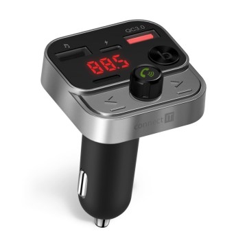Transmițător FM auto cu Bluetooth CONNECT IT CCC-8900-AN negru/argintiu