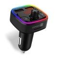 Transmițător FM LED RGB auto cu Bluetooth CONNECT IT CCC-9090-BK negru