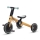 Tricicletă 3 în 1 pentru copii KINDERKRAFT 4TRIKE galben/verde-mentă