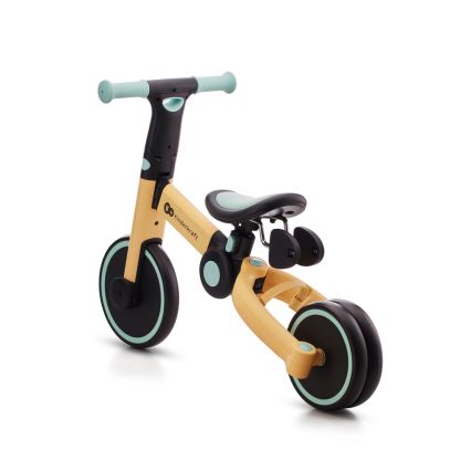 Tricicletă 3 în 1 pentru copii KINDERKRAFT 4TRIKE galben/verde-mentă