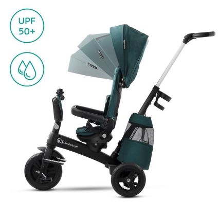 Tricicletă pentru copii 5v1 EASYTWIST verde/neagră KINDERKRAFT