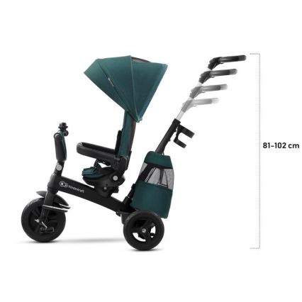 Tricicletă pentru copii 5v1 EASYTWIST verde/neagră KINDERKRAFT