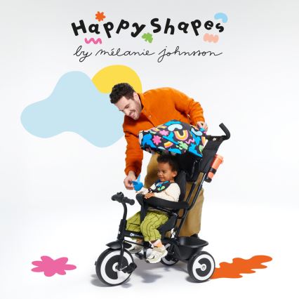 Tricicletă pentru copii KINDERKRAFT ASTON Happy shapes