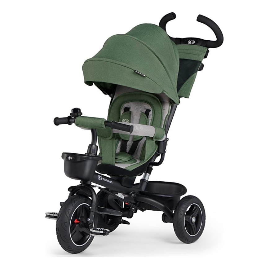 Tricicletă pentru copii KINDERKRAFT SELECT SPINSTEP Premium verde