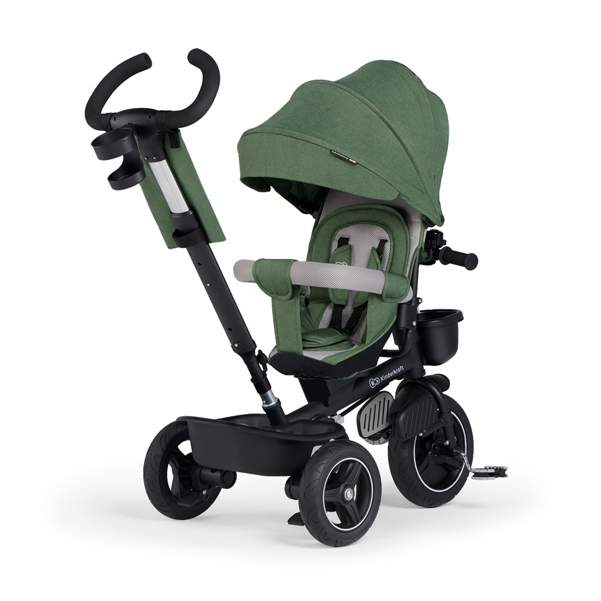 Tricicletă pentru copii KINDERKRAFT SELECT SPINSTEP Premium verde