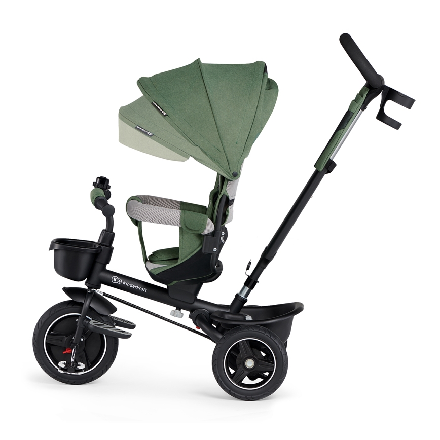 Tricicletă pentru copii KINDERKRAFT SELECT SPINSTEP Premium verde