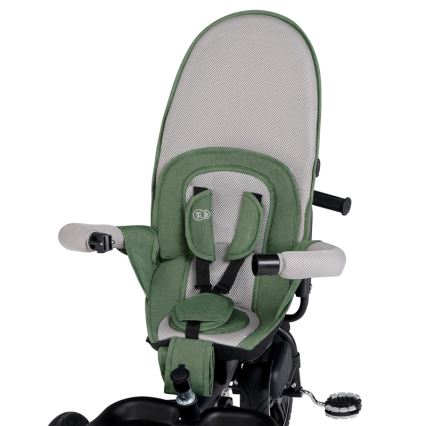 Tricicletă pentru copii KINDERKRAFT SELECT SPINSTEP Premium verde