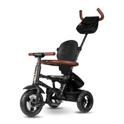 Tricicletă pentru copii QPlay RITO DELUXE (ediție specială limitată) negru