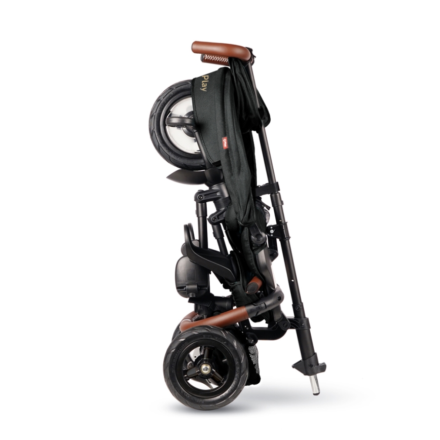 Tricicletă pentru copii QPlay RITO DELUXE (ediție specială limitată) negru