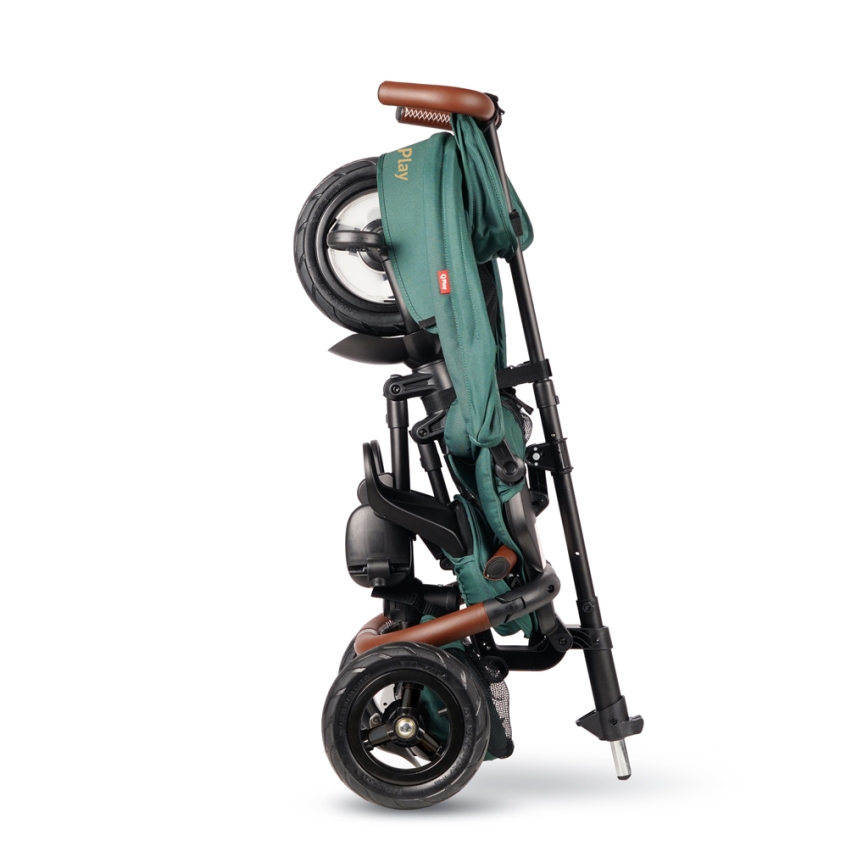 Tricicletă pentru copii QPlay RITO DELUXE (ediție specială limitată) verde