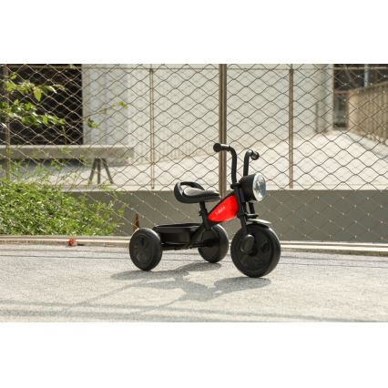 Tricicletă pentru copii QPlay TRIDURO negru/roșu