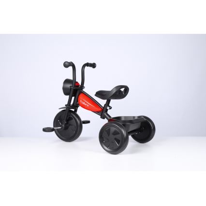 Tricicletă pentru copii QPlay TRIDURO negru/roșu