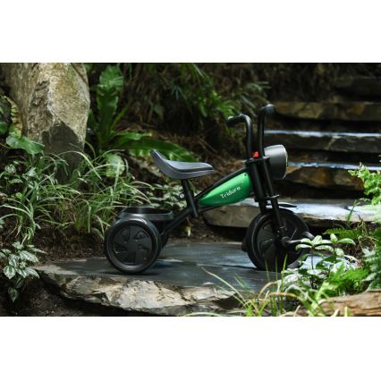 Tricicletă pentru copii QPlay TRIDURO negru/verde