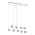 Trio - Candelabru suspendat pe cablu MELA 9xE14/25W/230V, alb