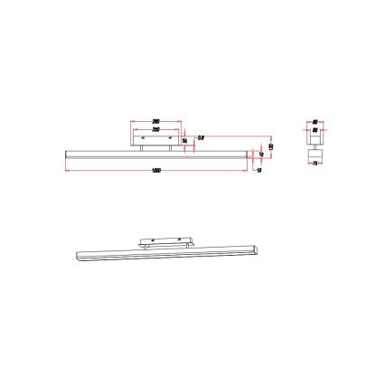 Trio - Lustra LED RGBW cu reglaj de intensitate, montaj pe tavan LIVARO LED/20W/230V 3000-5000K + telecomandă