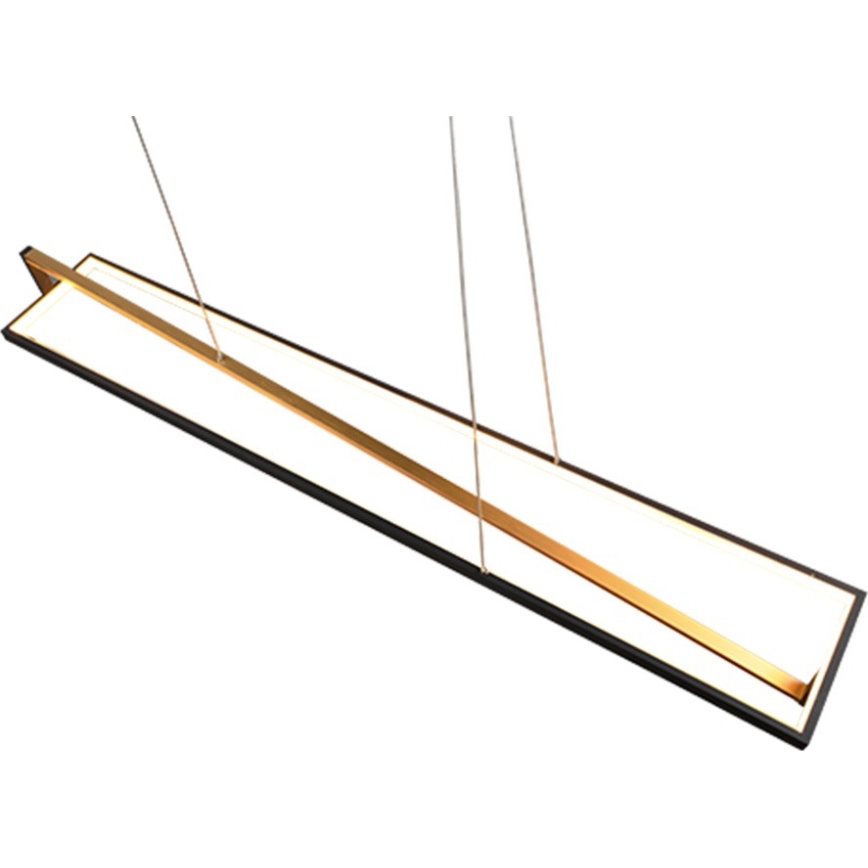 Trio - Lustră LED dimmabilă pe cablu EDGE LED/35W/230V 2300/3000/4000K negru/auriu