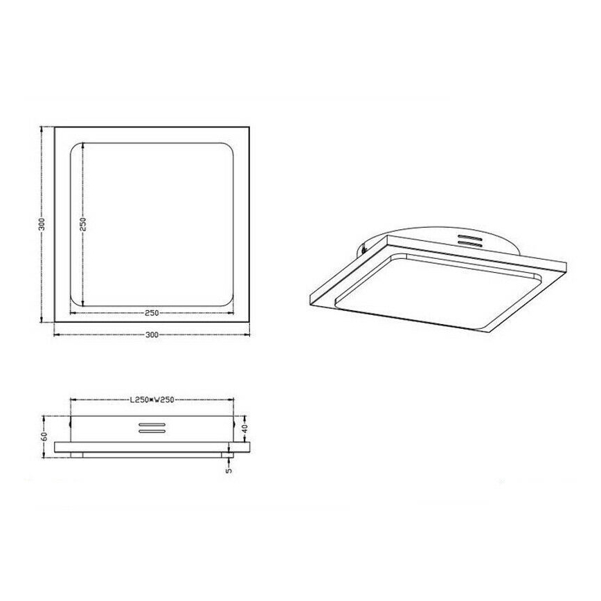 TRIO - Plafonieră dimmabilă LED DENVER 1xLED/20W/230V patină