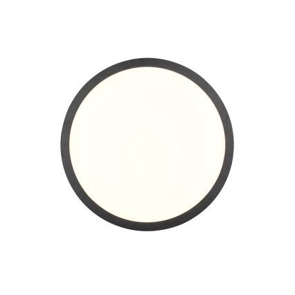 Trio - Plafonieră LED dimabilă ISEO, 24 W, 230 V, 3000 K, Ø 40 cm, neagră