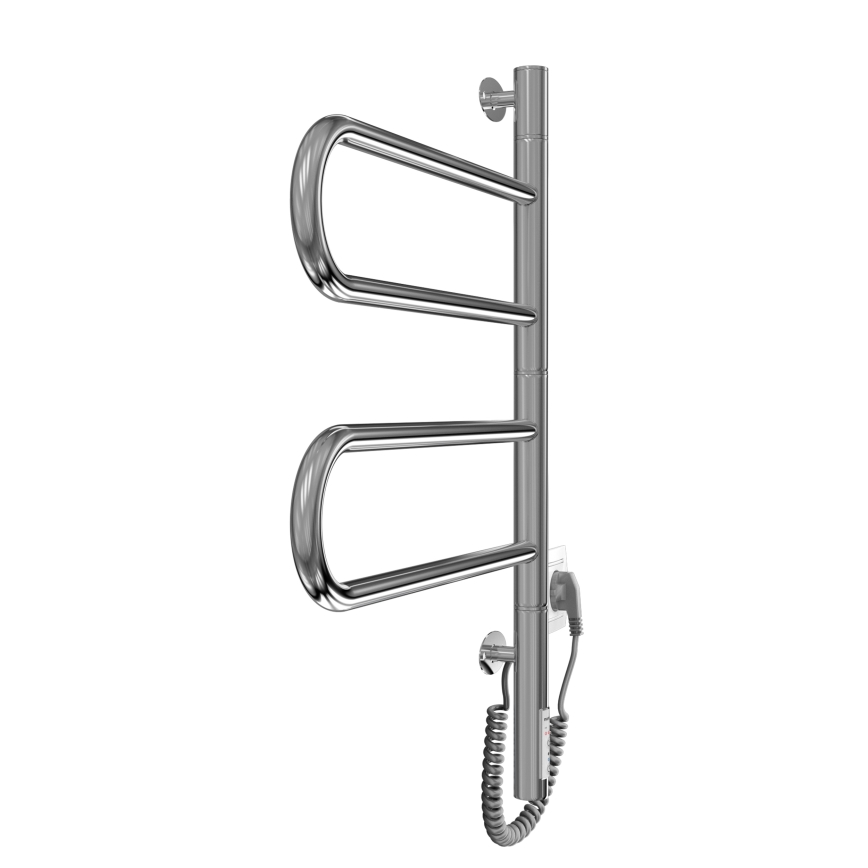 Uscător electric rotativ pentru prosoape TRISTAR 75W/230V 60x44,5 cm IP44 inox/crom lucios