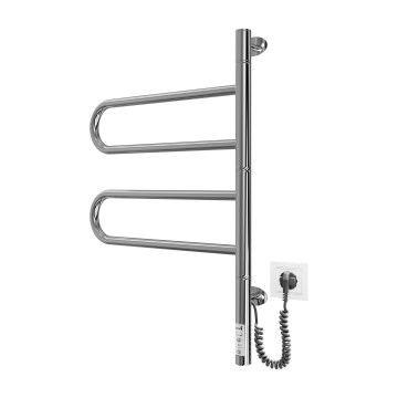 TRISTAR Uscător electric rotativ pentru prosoape 75W/230V 62,5x44,5 cm IP44 inox/crom lucios