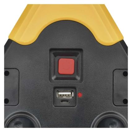 Triunghi de semnalizare LED, 5 V, baterie 1800 mAh