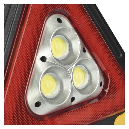 Triunghi de semnalizare LED, 5 V, baterie 1800 mAh