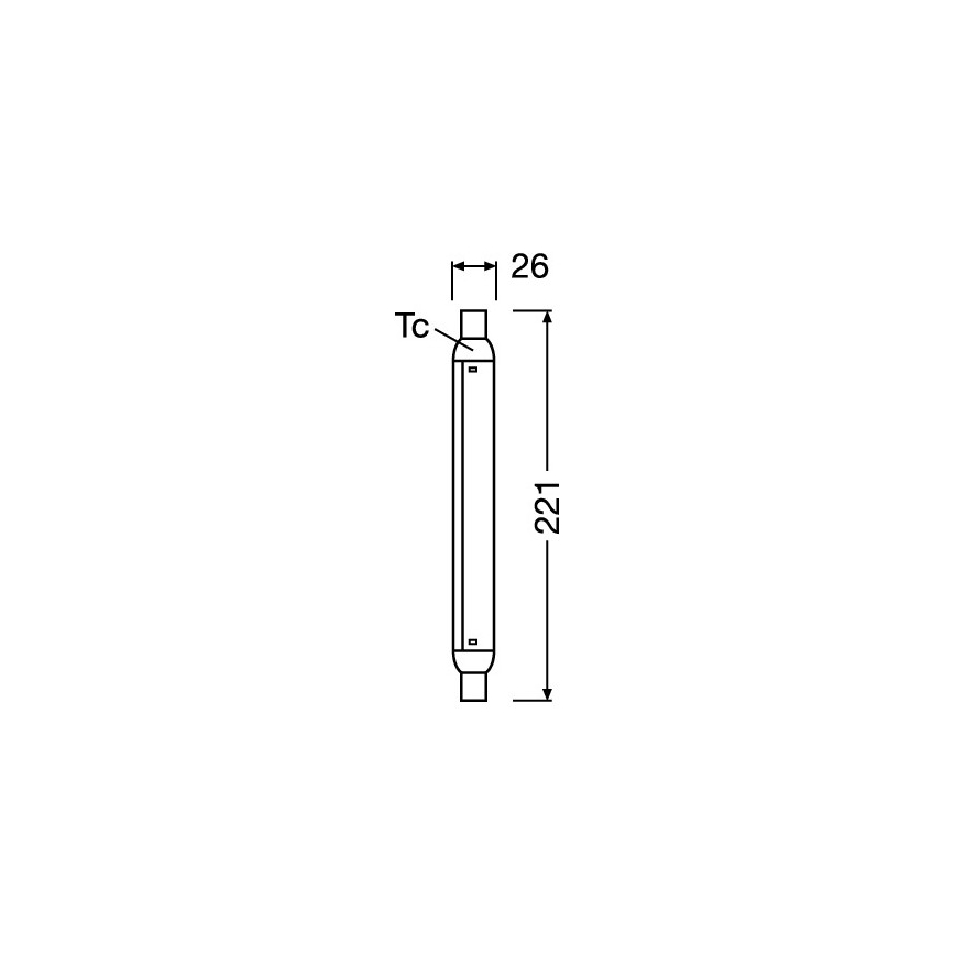 Tub fluorescent LED LINE S15s/4W/230V 2700K - Osram