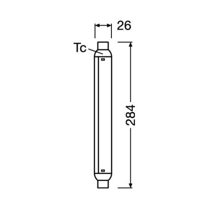Tub fluorescent LED LINE S15s/7W/230V 2700K - Osram
