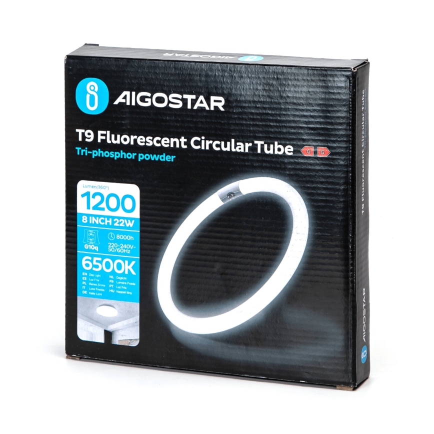 Tub fluorescent T9 G10Q/22W/230V 6500K - Aigostar