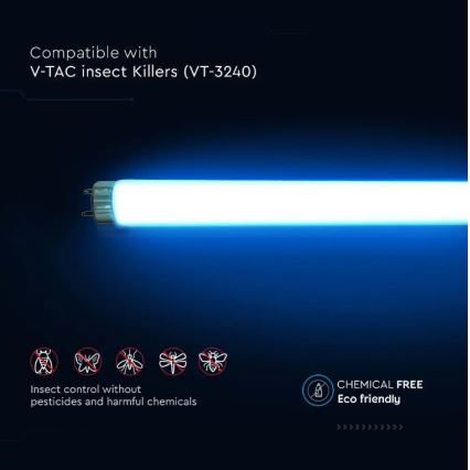 Tub fluorescent UV pentru aparat electric anti-insecte T8 G13/20W/230V 60,5 cm