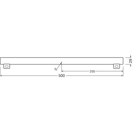 Tub LED fluorescent dimabil Osram S14s/4,7W/230V 2700K 50 cm CRI 90