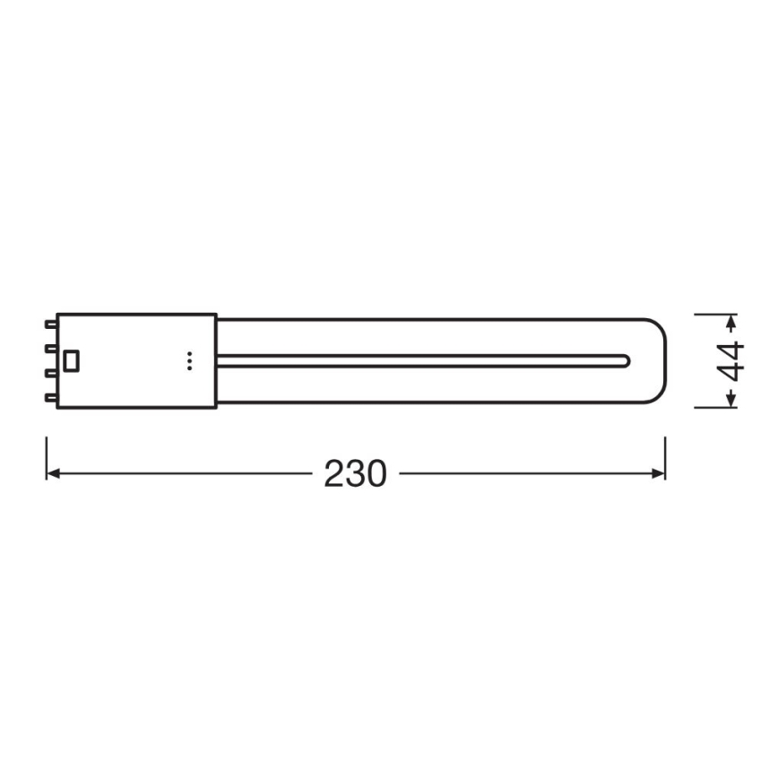 Tub LED fluorescent Osram 2G11/8W/230V 3000K