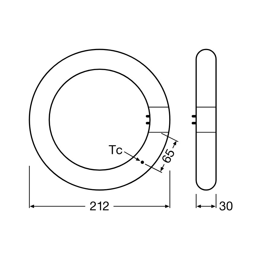 Tub LED fluorescent Osram G10q/11W/230V 3000K